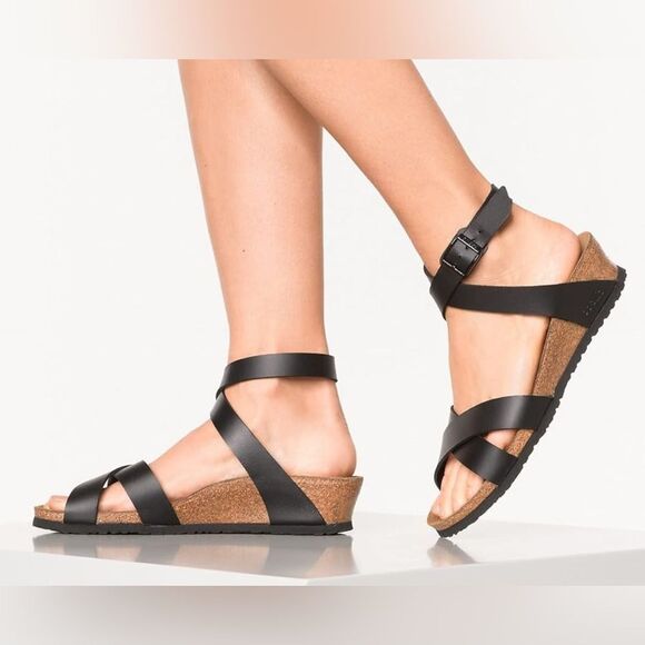 Birkenstock Papillio Lola Black Natural Leather 9/40. - Picture 1 of 13